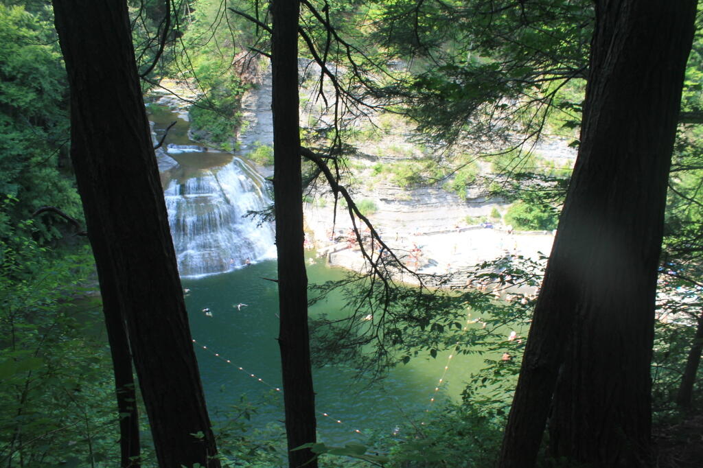 Photo: Lower Falls Swimming Pool from the Rim