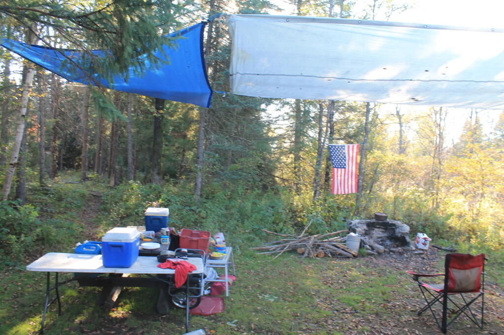 Photo: Camp with the Tarps Set Up