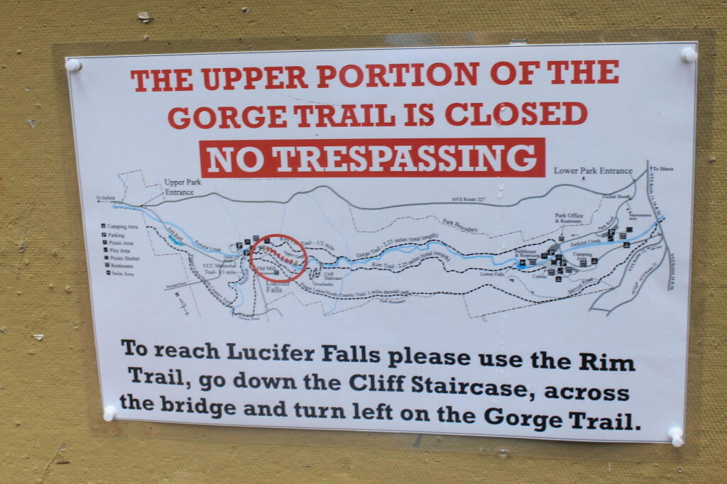 Photo: Glen Trail Closed Photo: Glen Trail Closed