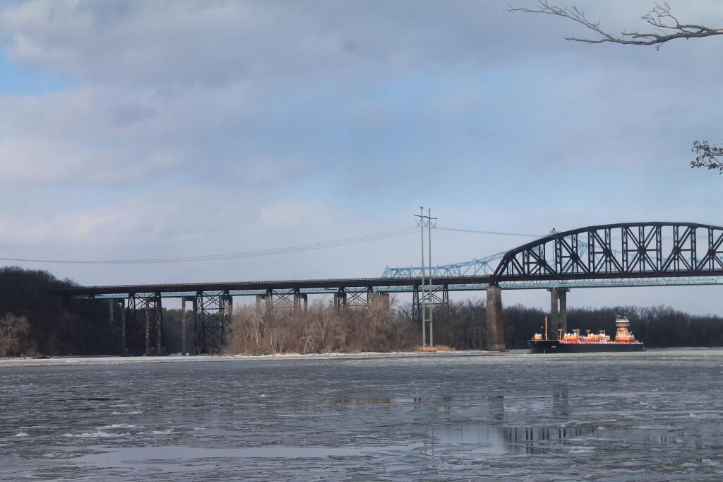 Photo: Alfred H Smith Bridge and Thruway Bridge Photo: Alfred H Smith Bridge and Thruway Bridge