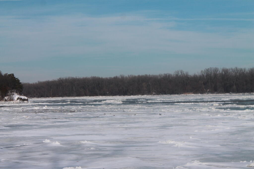 Photo: Ice Filled Hudson River