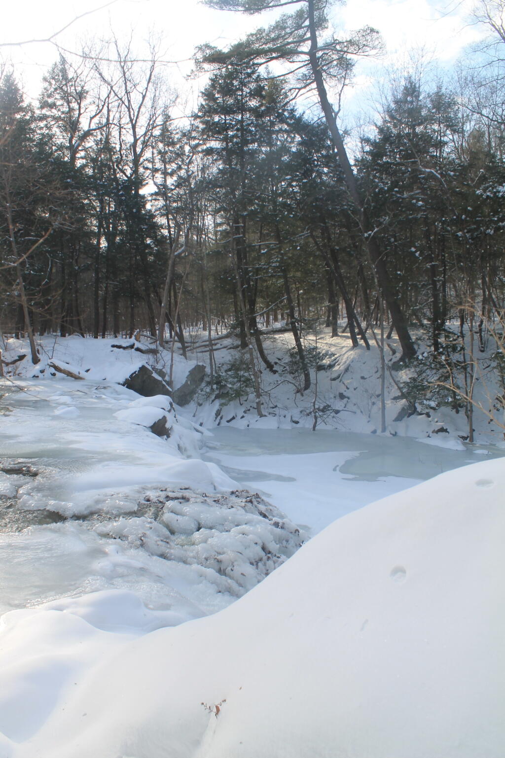 Photo: Above the falls Photo: Above the falls