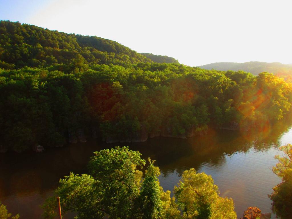 Photo: Moss Island from the Wind Bridge