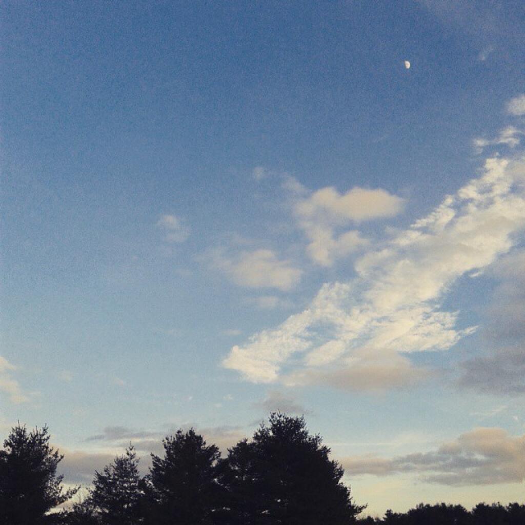 Photo: The moon and the sky