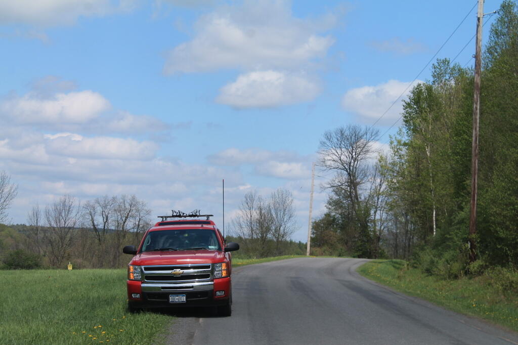 Photo: Big Red with Big Antenna