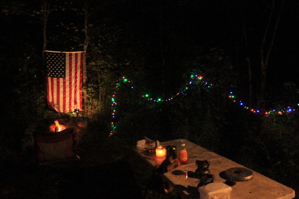 Photo: Flag Over Campsite 56