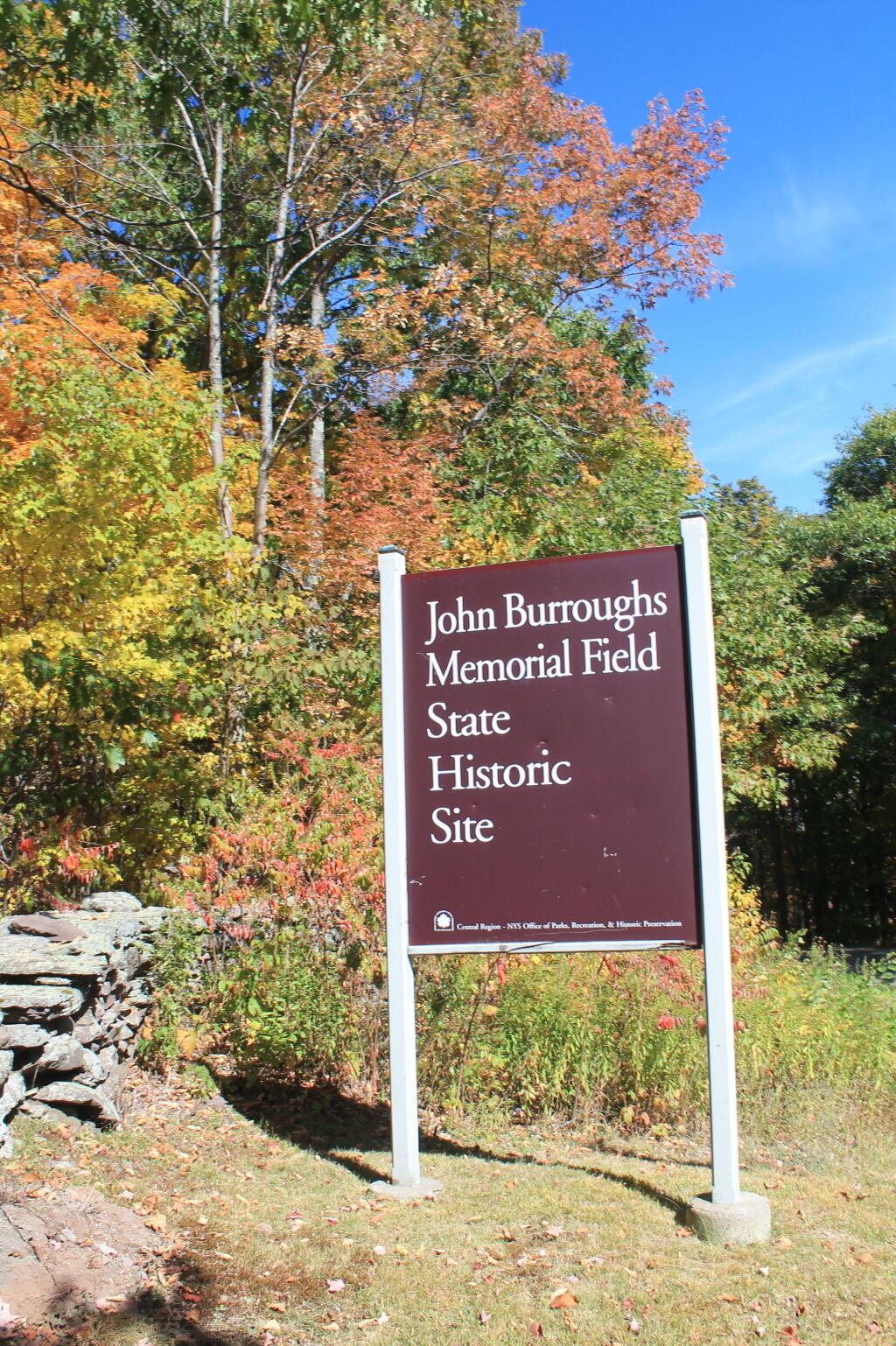 Photo: John Burroughs Historic Sign