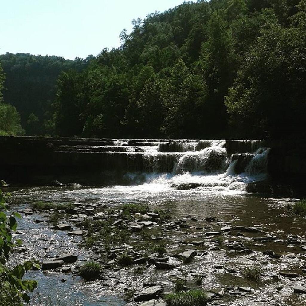 Photo: Water roars over falls after last night's rain Photo: Water roars over falls after last night's rain