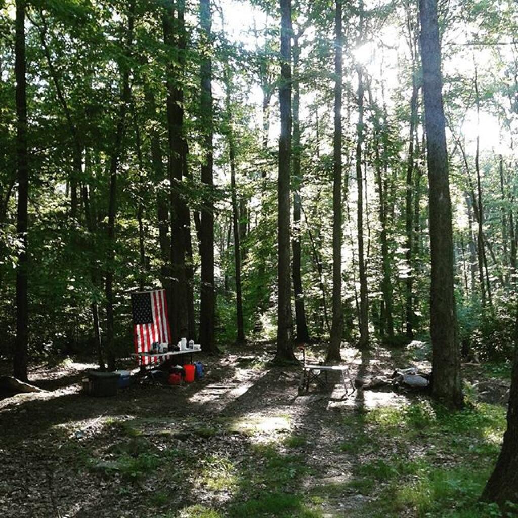 Photo: Camping in the Allegheny Woods
