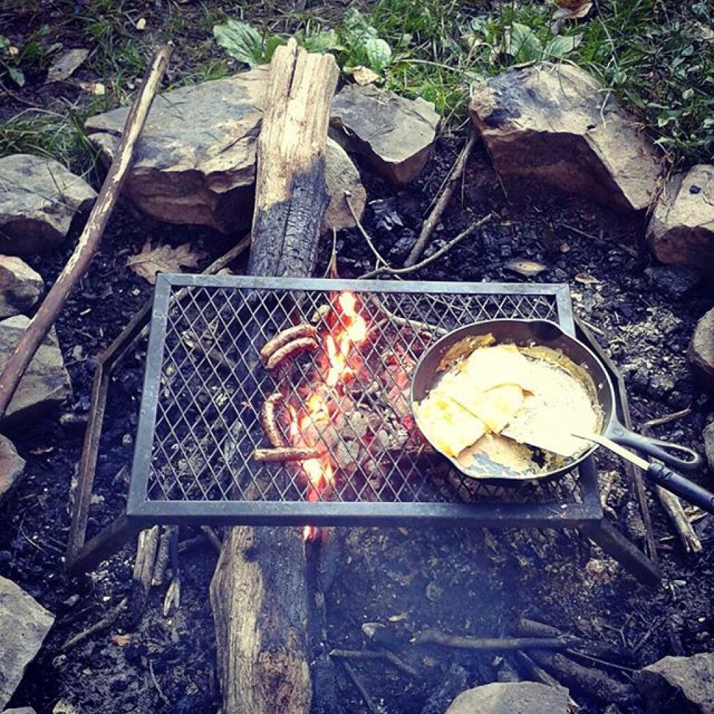 Photo: Cooking breakfast on Saturday