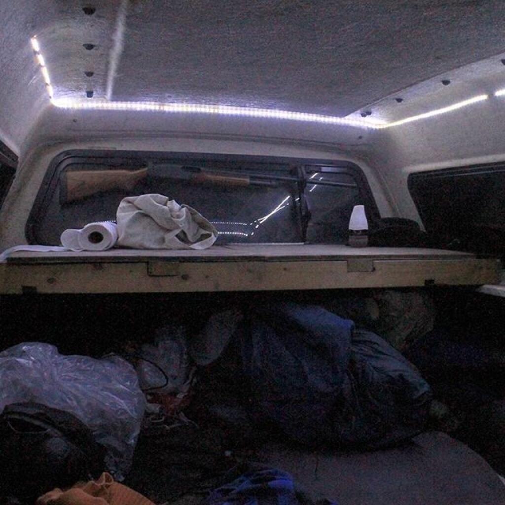 Photo: First night truck cap camping in 2016