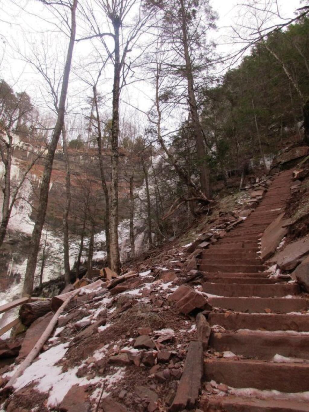 Photo: Stairs To Top Of Kaaterskill Falls