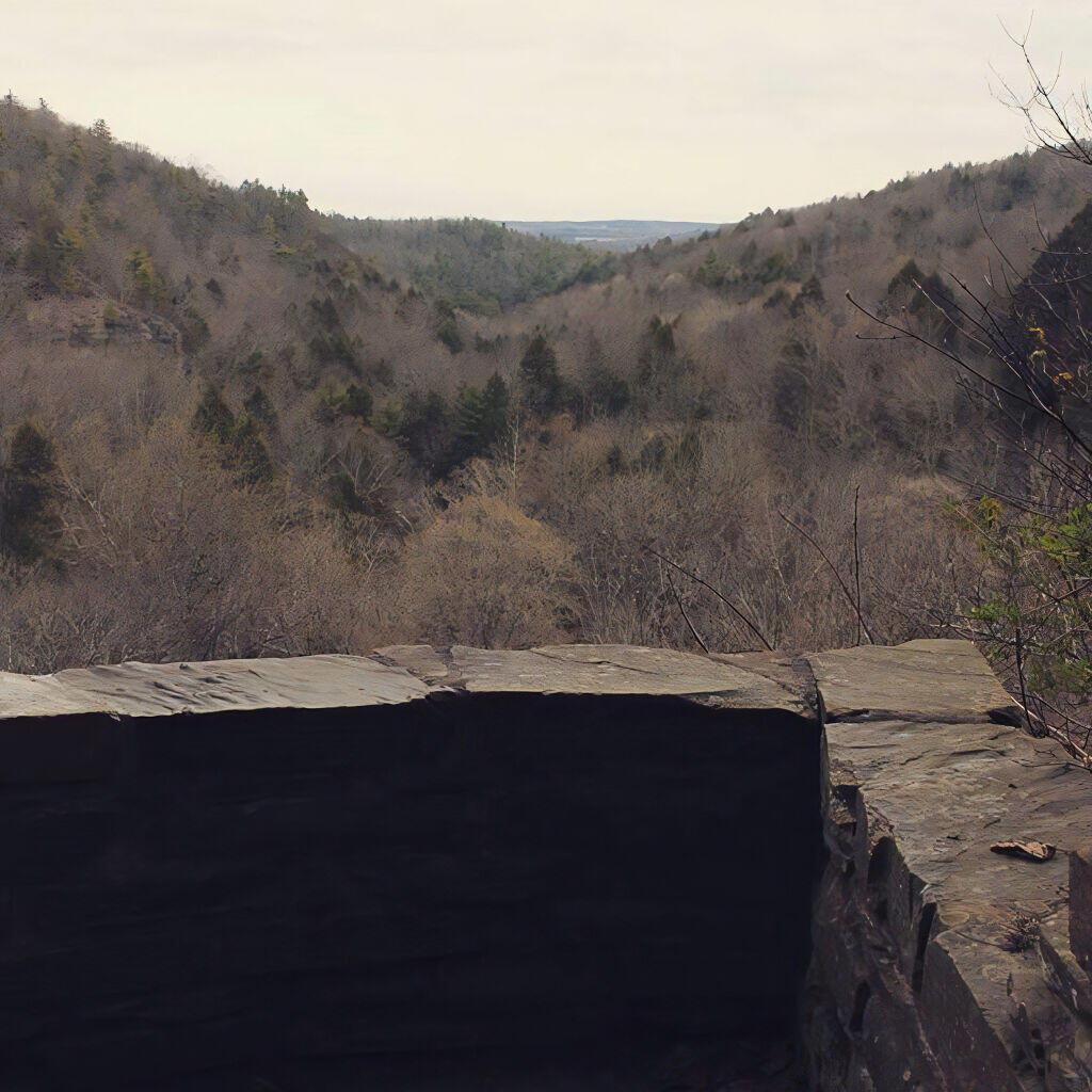 Photo: Spent a while yesterday on the Great Stairs looking down at Enfield Glen
