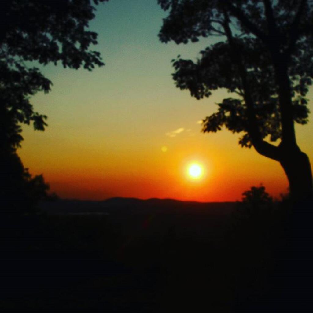 Photo: Sunset from Leonard Hill Overlook
