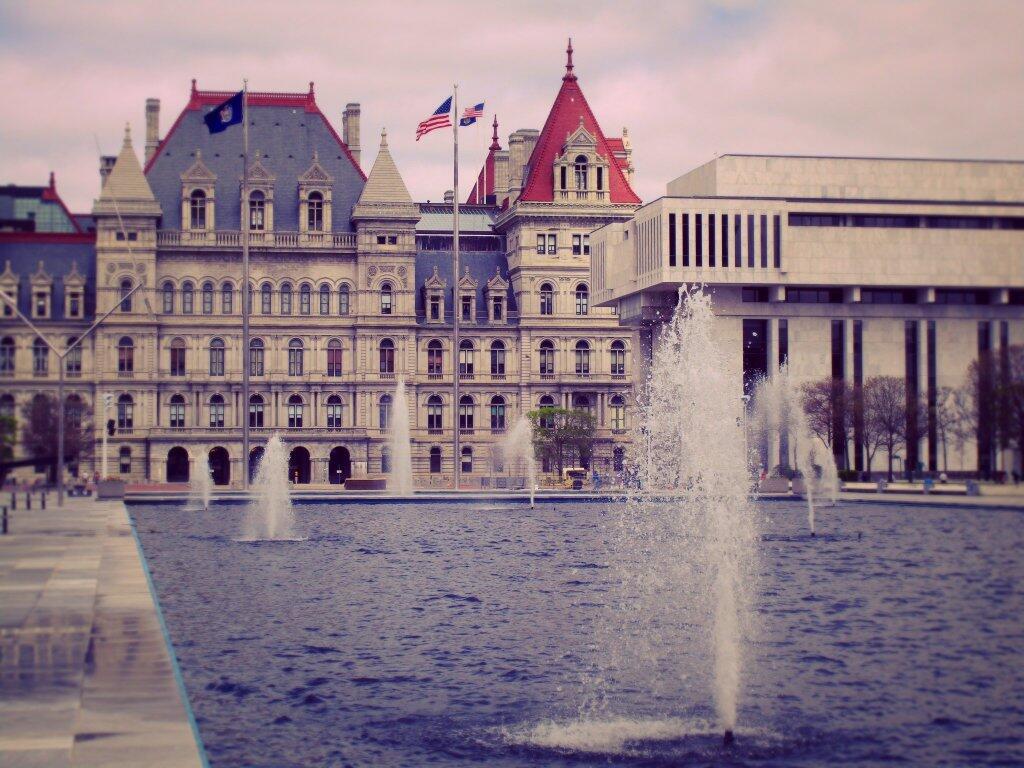 Photo: Fountains Are On