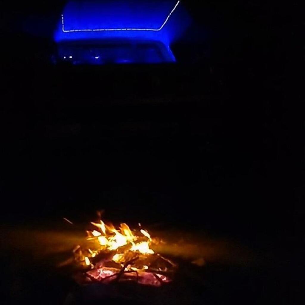 Photo: Another small campfire tonight