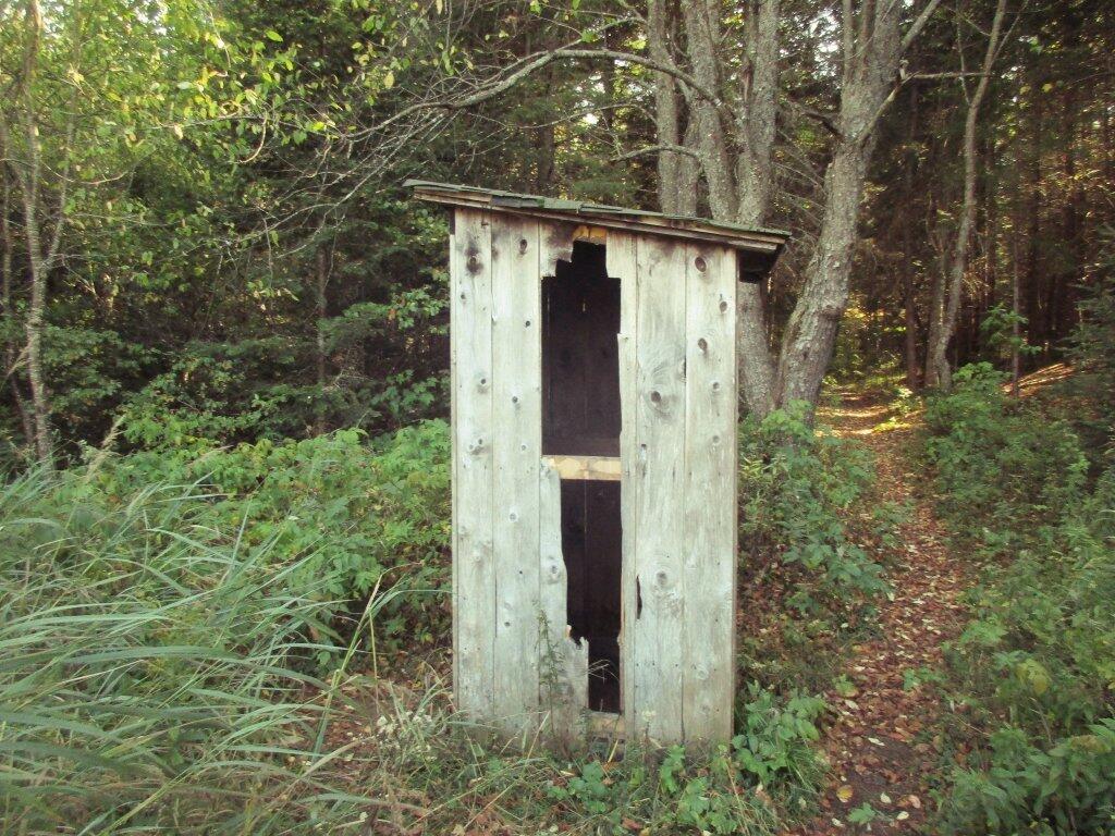 Photo: Carry Lean-To Outhouse Has A Good View