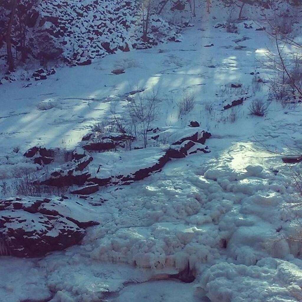 Photo: Frozen Normans Kill Falls Photo: Frozen Normans Kill Falls