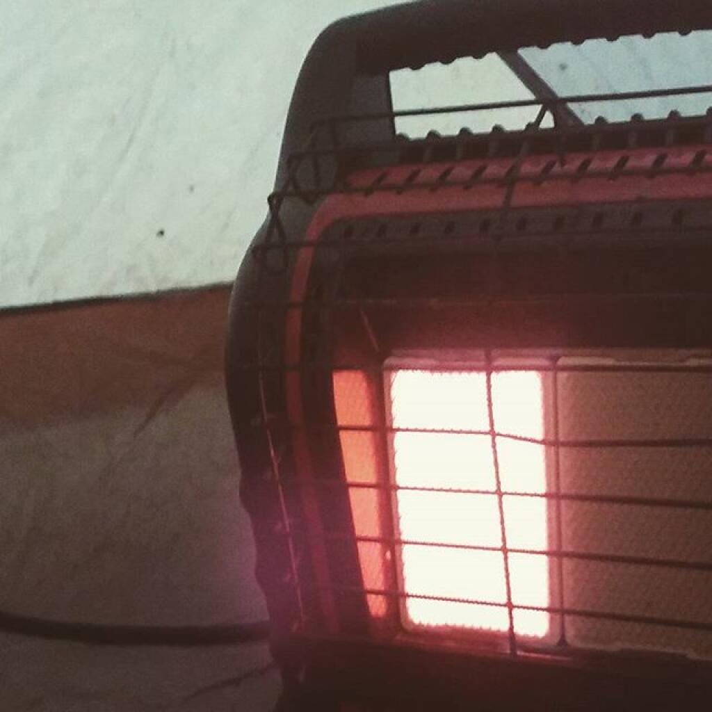 Photo: Not too cold out, medium heat was plenty warm