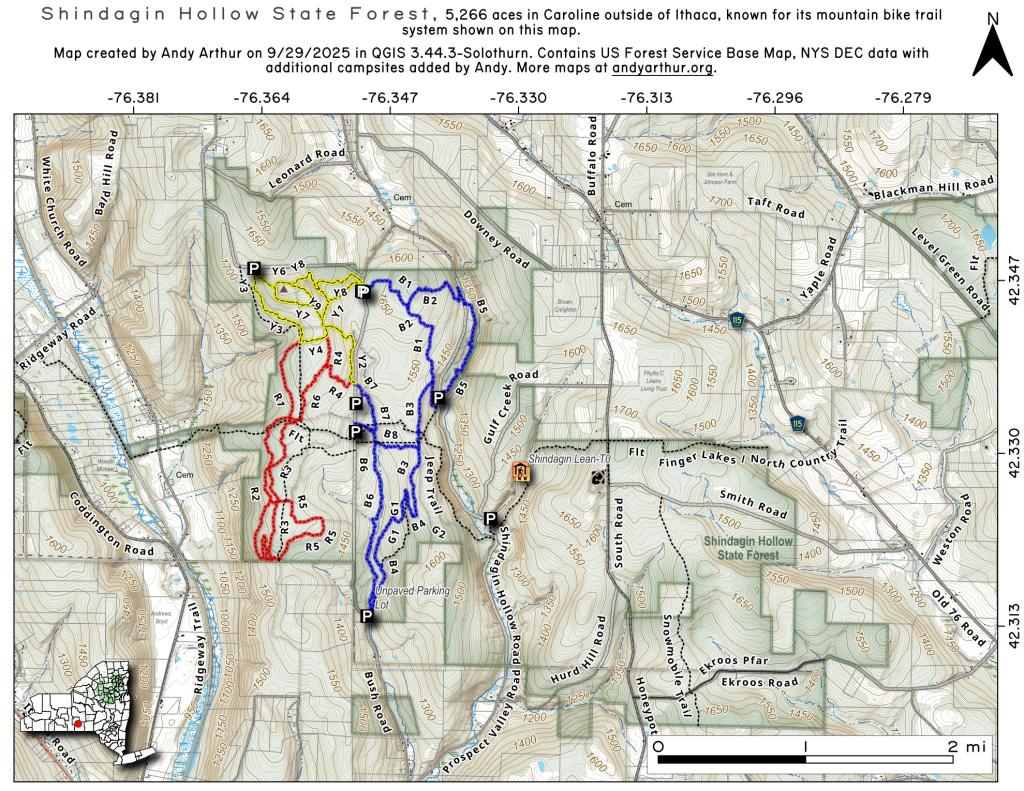 Map: Shindagin Hollow State Forest