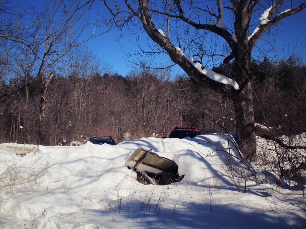 Photo: Snow Bank At End Of Old Partridge Run Road Photo: Snow Bank At End Of Old Partridge Run Road