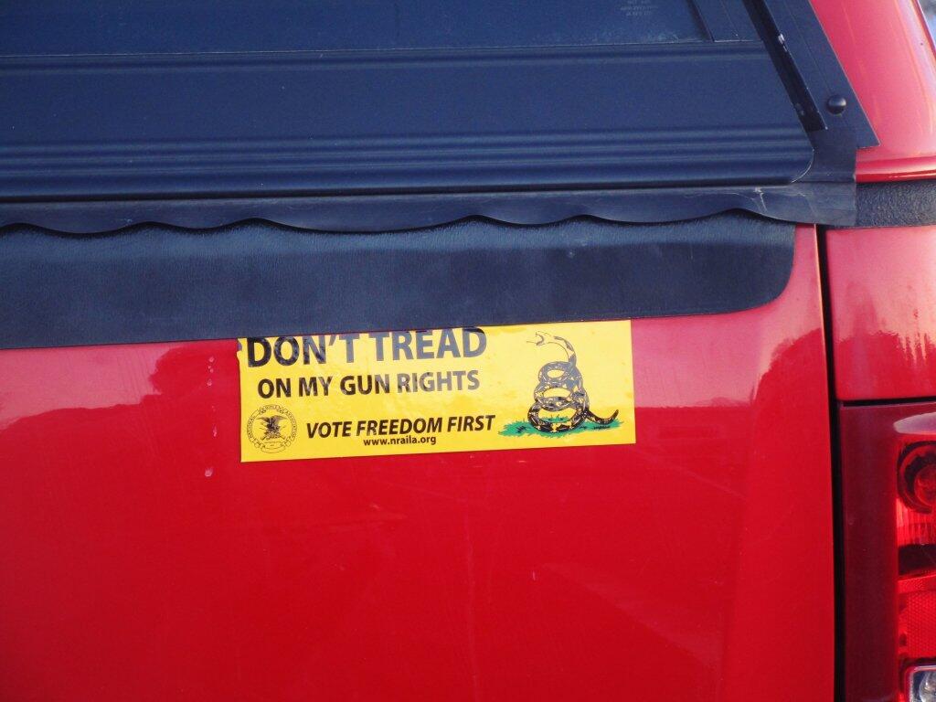 Photo: Mounted a Bumper Sticker I Had from Sportsman Lobby Day on a Magnet