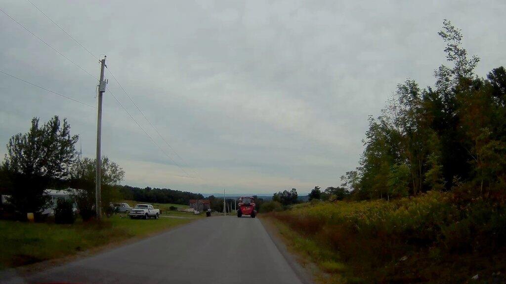 Photo: Stuck Behind A Manure Spreader In Fenner