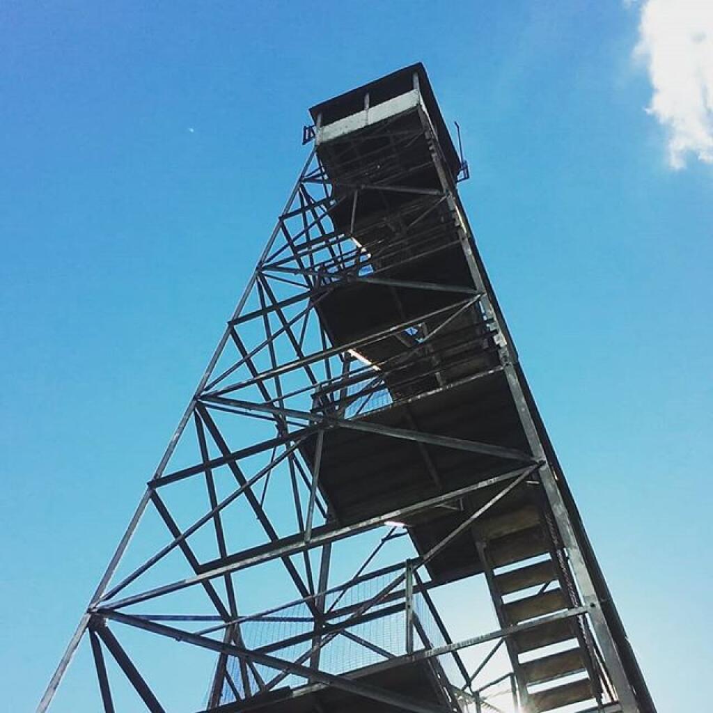 Photo: I hope they eventually restore this fire tower. It's in remarkably good shape.