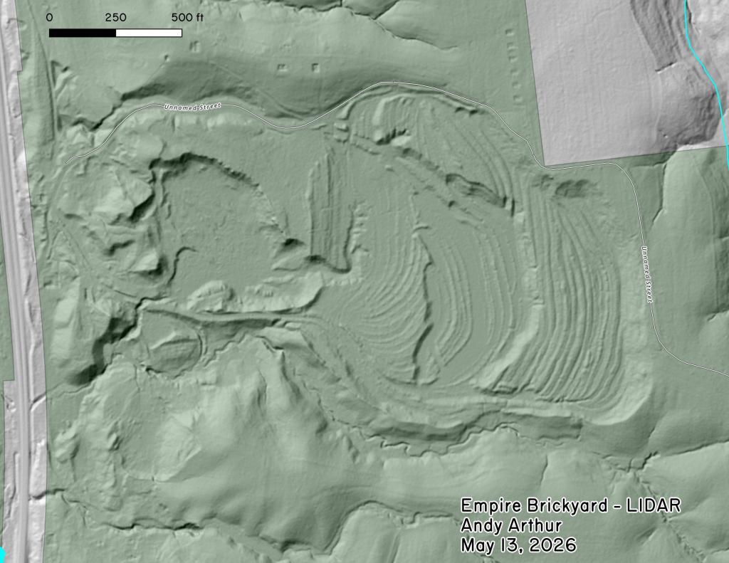 Terrain Map: Empire Brickyards - LIDAR Terrain Map: Empire Brickyards - LIDAR