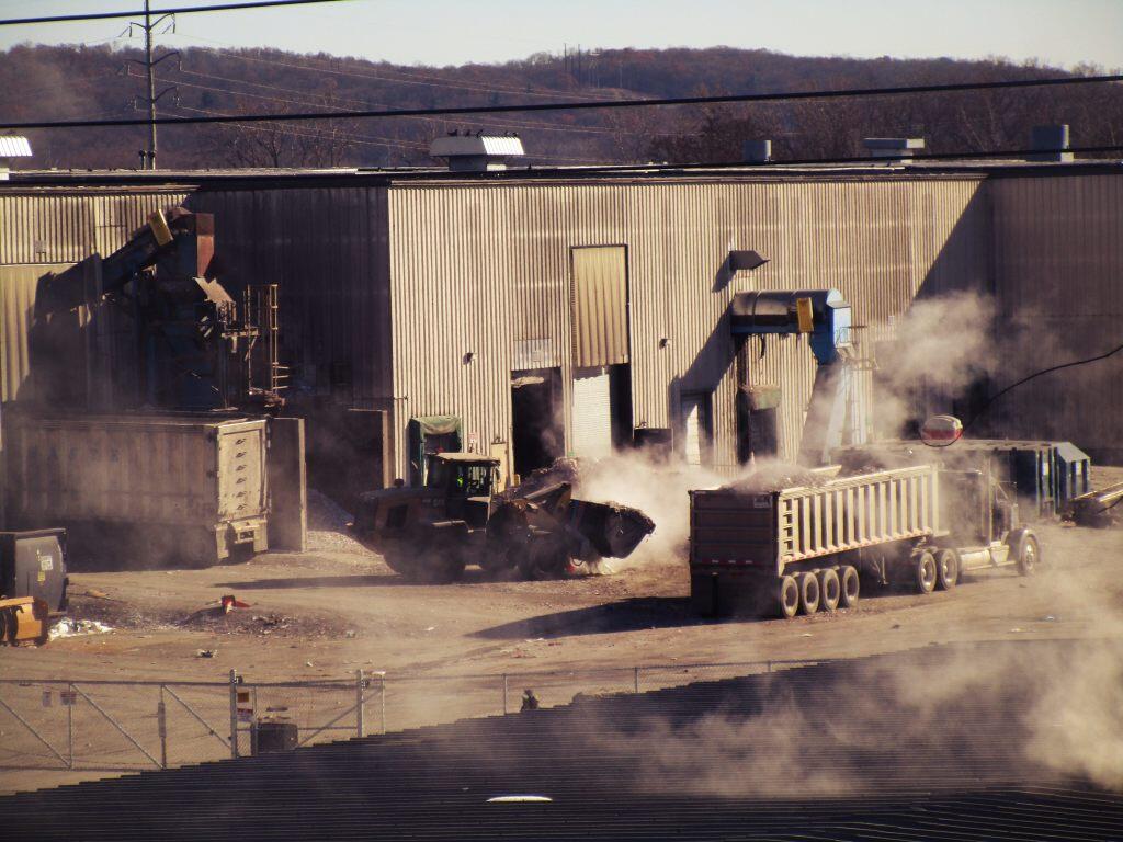 Photo: Loading Glass At The Recycle Plant
