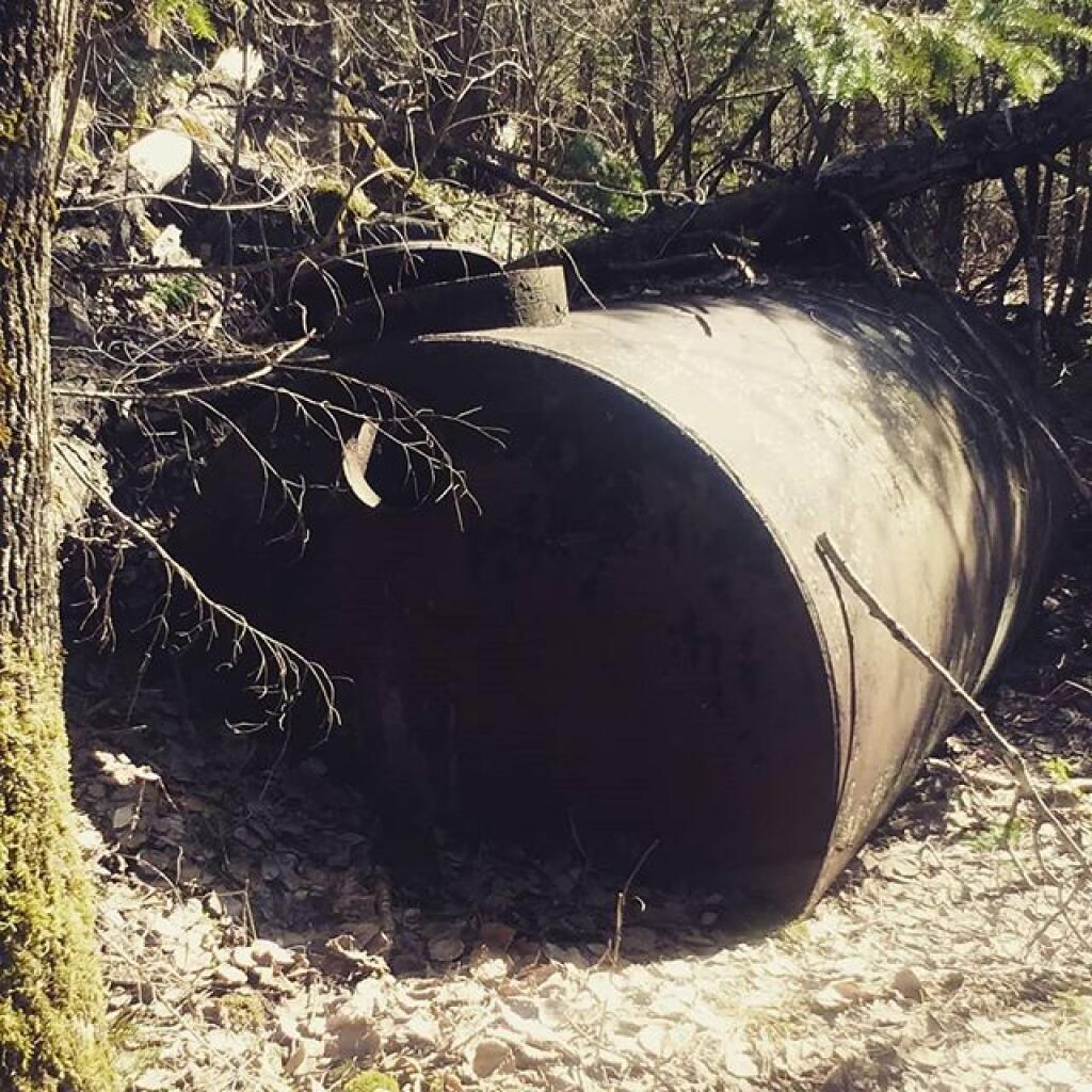 Photo: Old tank back in the Fox Lair ruins