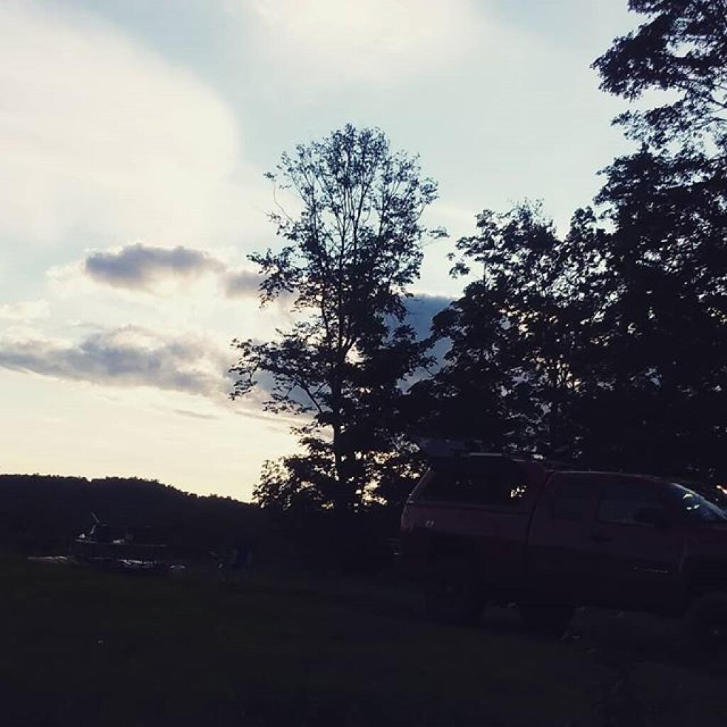 Photo: Nice evening up at camp but buggy Photo: Nice evening up at camp but buggy