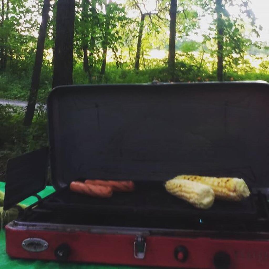 Photo: I'm shocked.I for my favorite campsite on a Saturday night