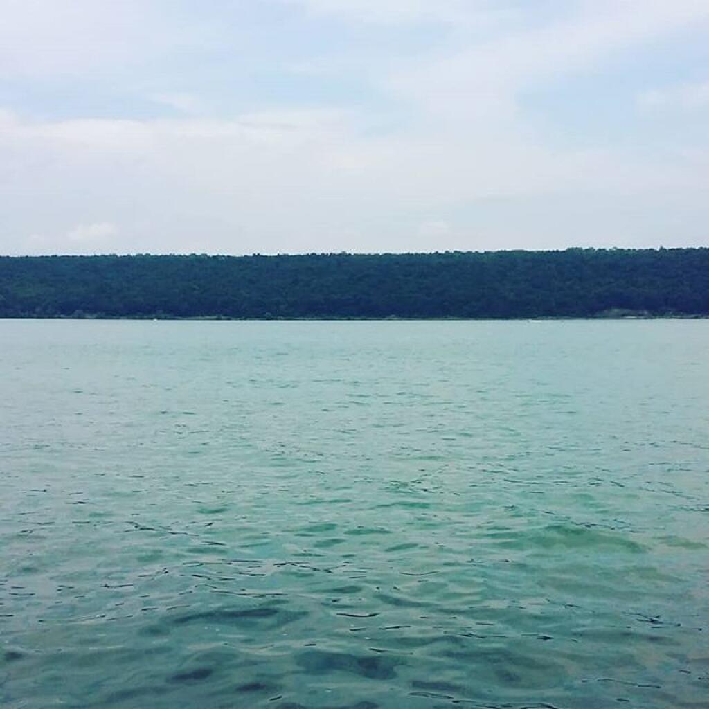 Photo: Beach on Cayuga Lake was closed due to Blue Green Algea