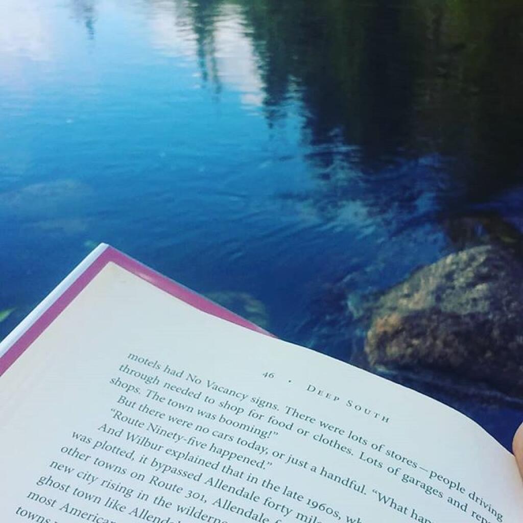 Photo: Swimming hole with a good book