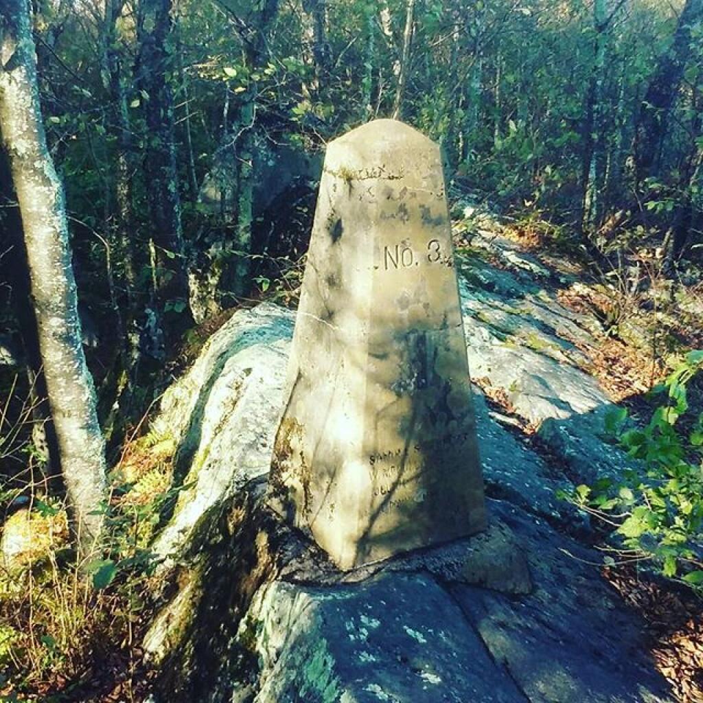 Photo: One foot in Maryland, the other in West Virginia