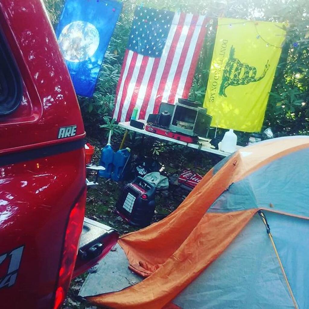 Photo: Small but beautiful campsite especially with the tent Photo: Small but beautiful campsite especially with the tent