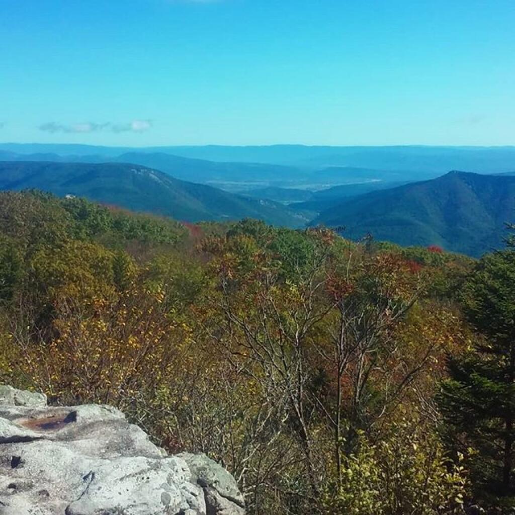 Photo: North Fork Gap with Petersburg in the distance