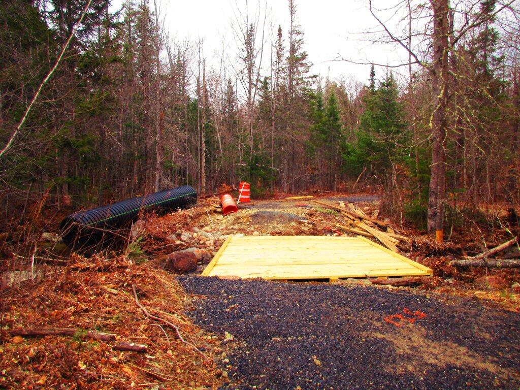 Photo: Temporary Snowmobile Bridge Photo: Temporary Snowmobile Bridge