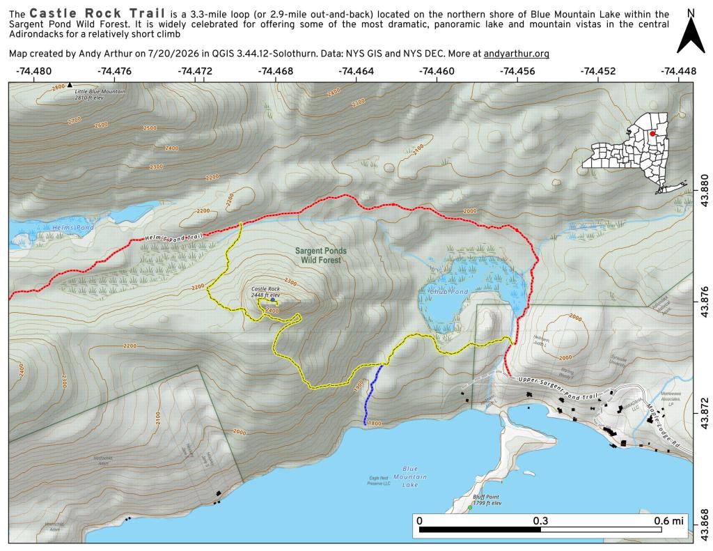 Map: Castle Rock Trail