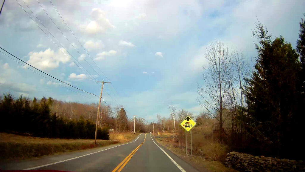 Photo: School Bus Stop Ahead Photo: School Bus Stop Ahead