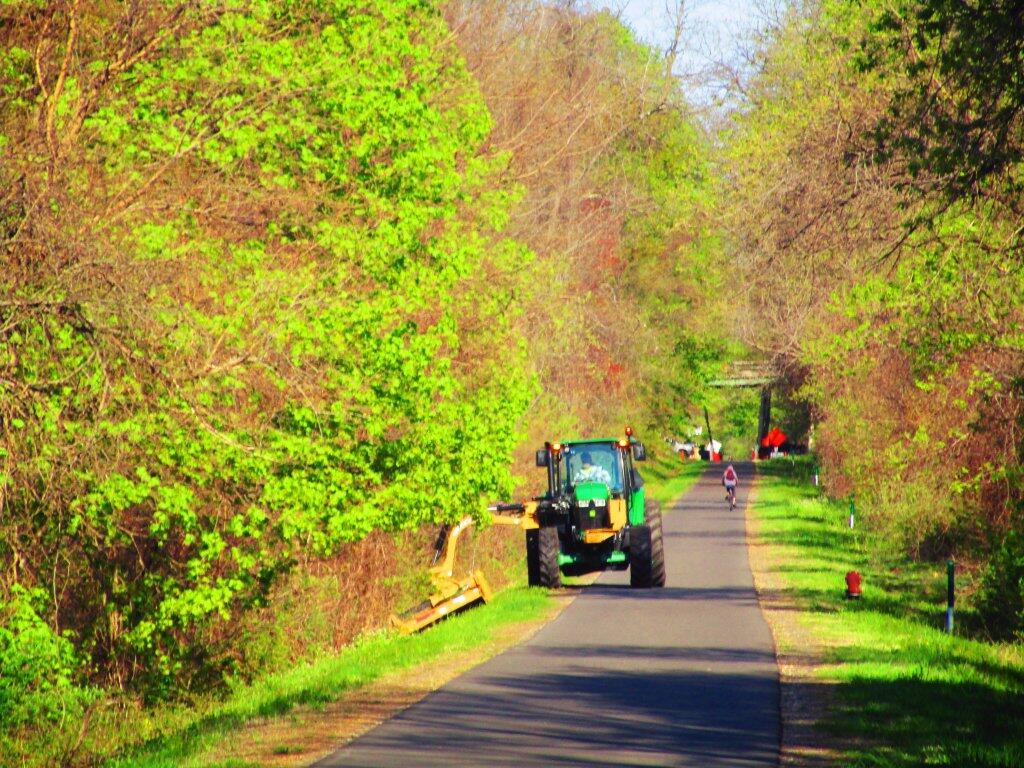 Photo: Mowing The Rail Trail Photo: Mowing The Rail Trail