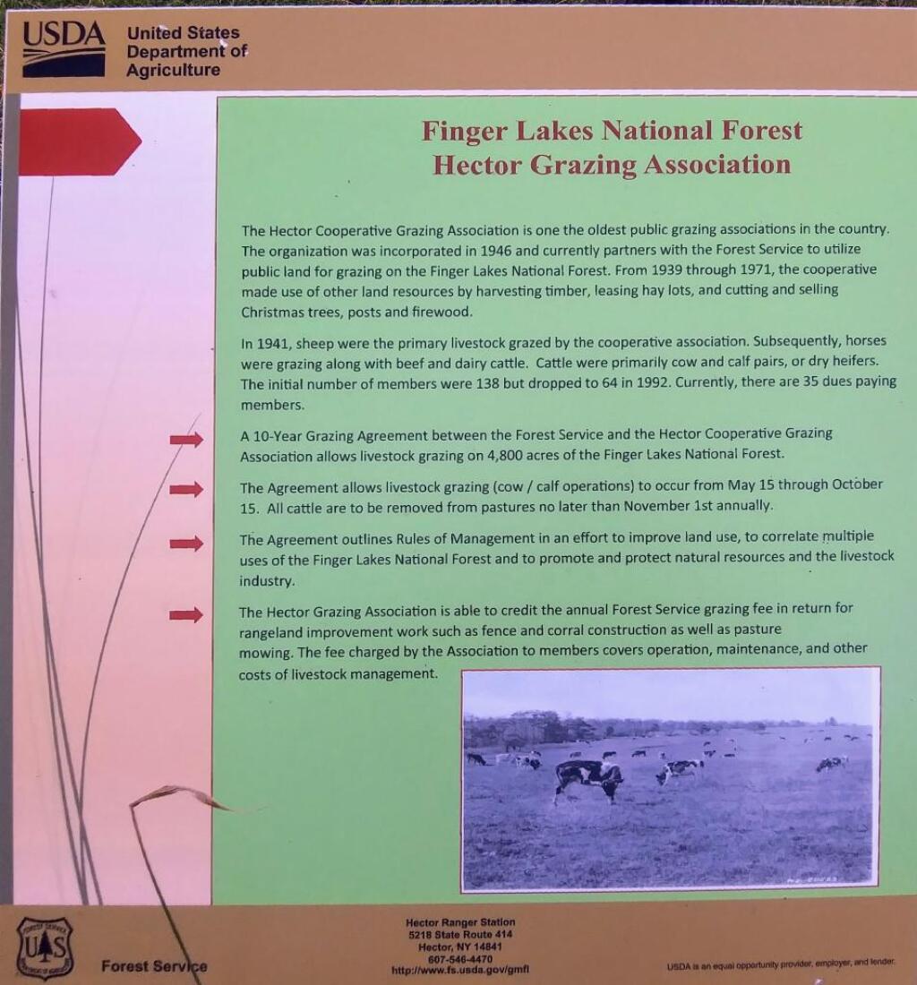 Photo: Hector Grazing Association Sign