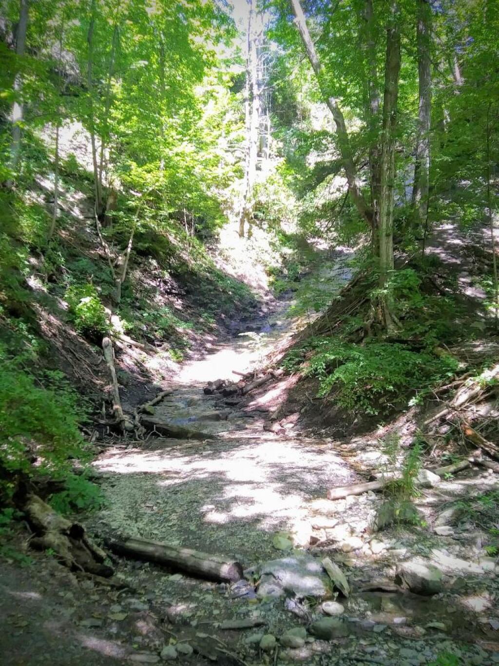 Photo: Dry waterfall