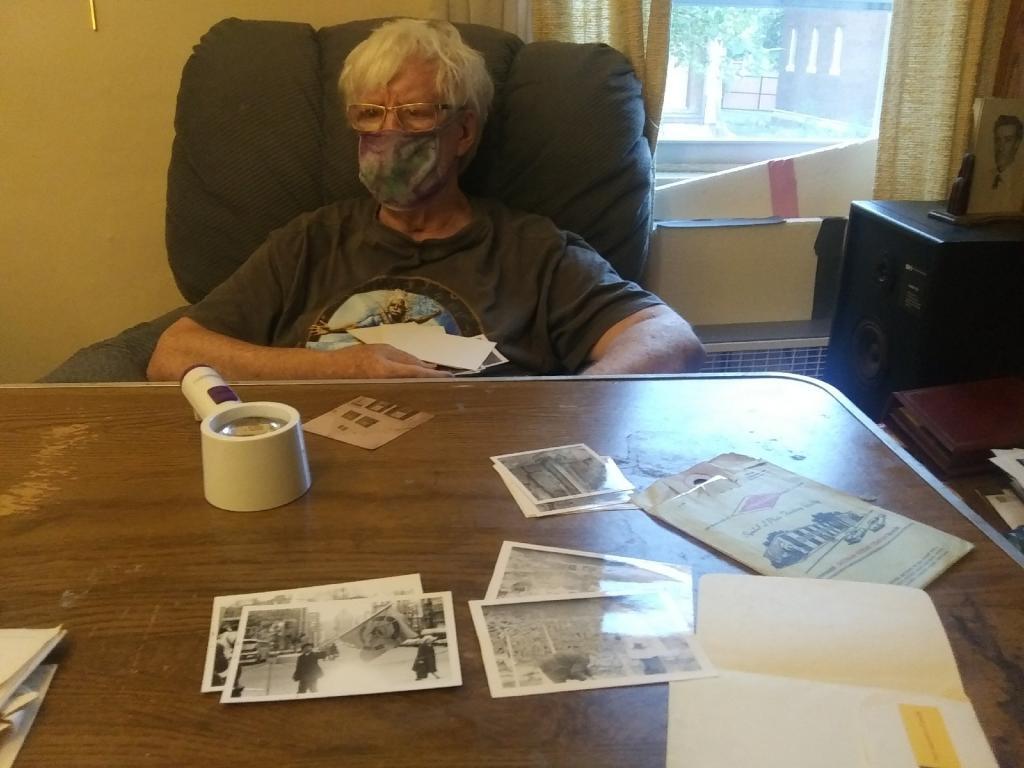 Photo: Looking at old photos 🖼 with John Wolcott Photo: Looking at old photos 🖼 with John Wolcott