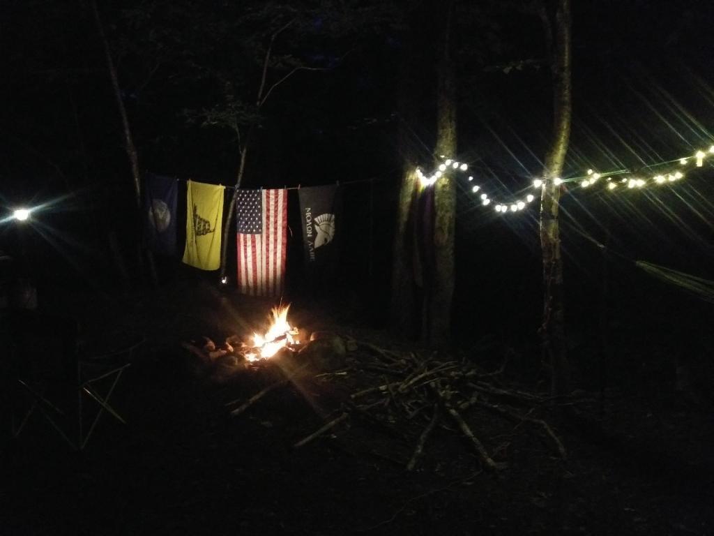 Photo: Night three at camp
