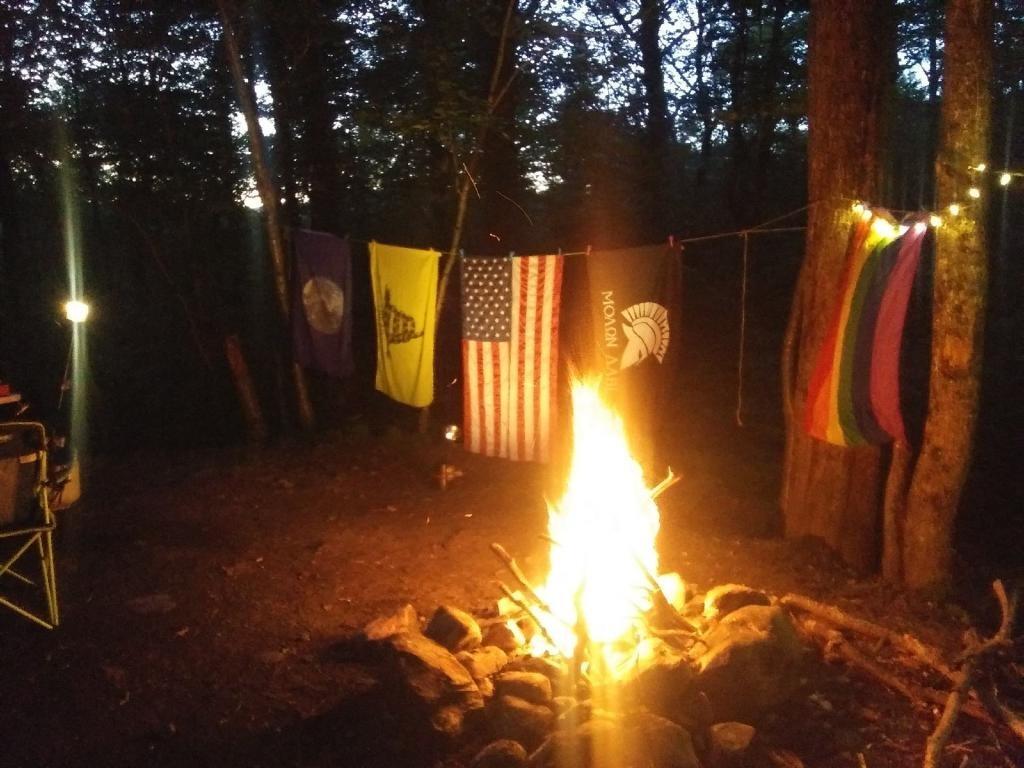 Photo: Then it got dark and the fire got big