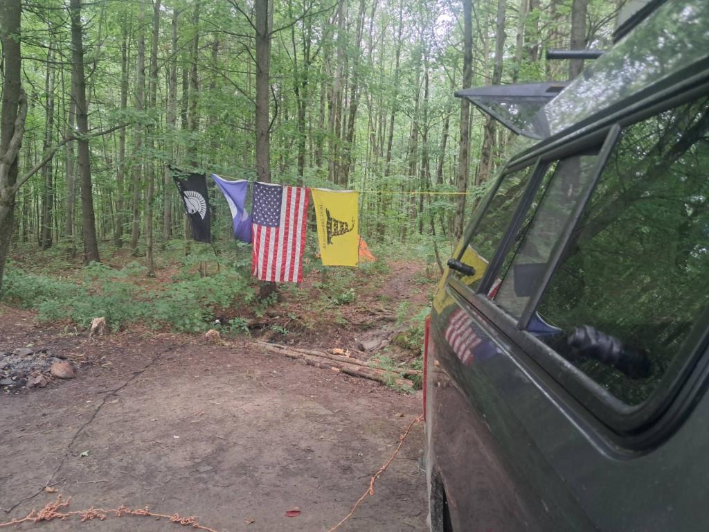 Photo: Flags on a dreary day [Expires August 16 2026]