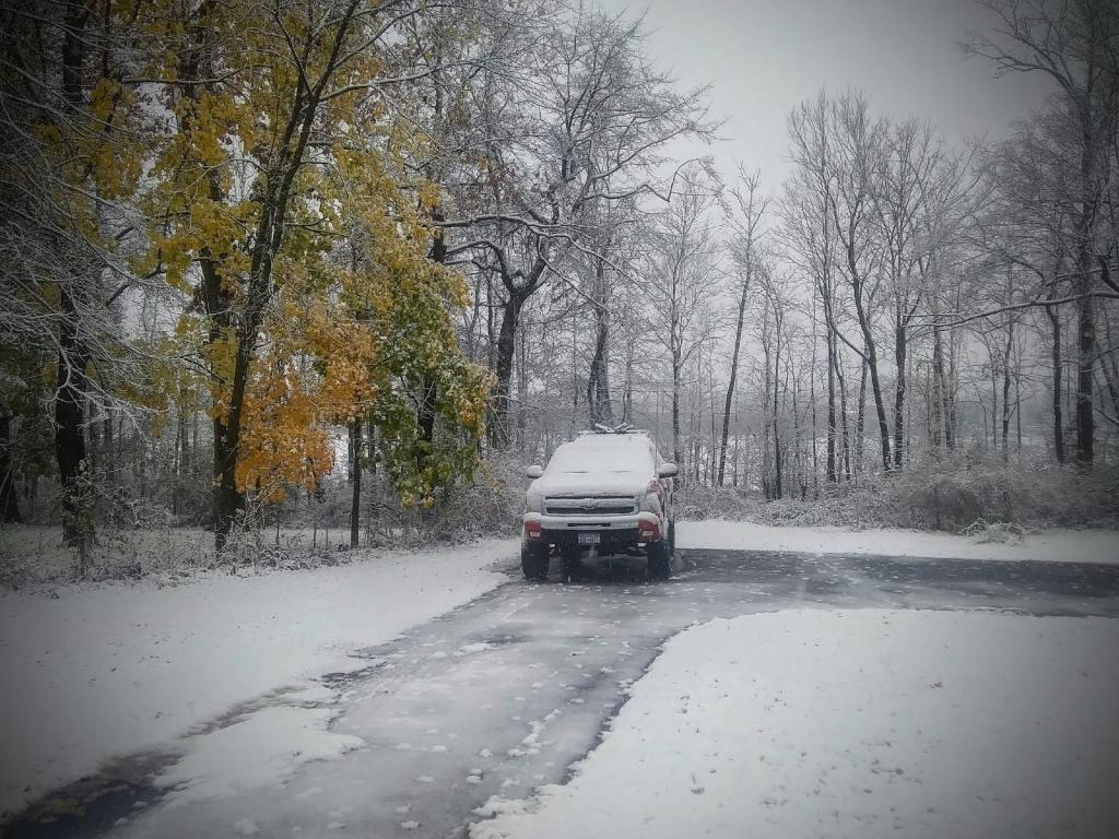 Photo: Big Red Covered with Snow Again