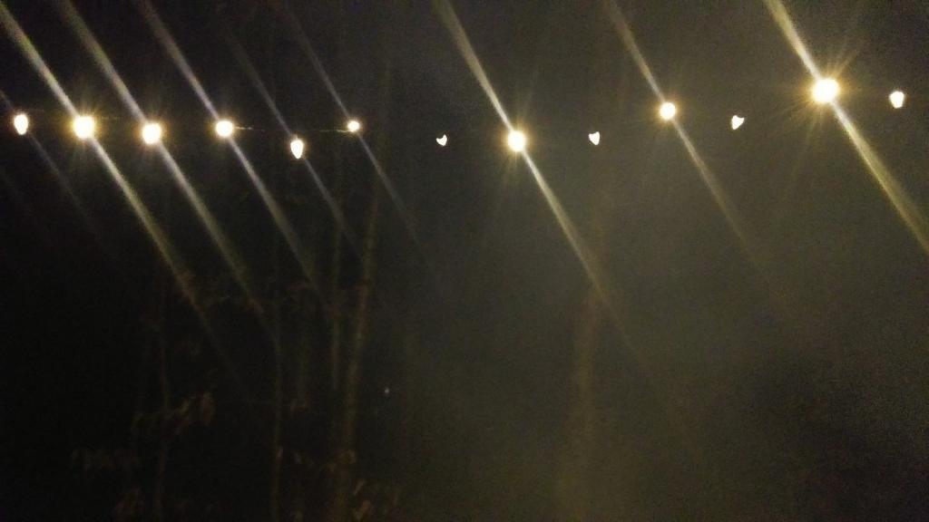 Photo: Smoke filters past the lights Photo: Smoke filters past the lights